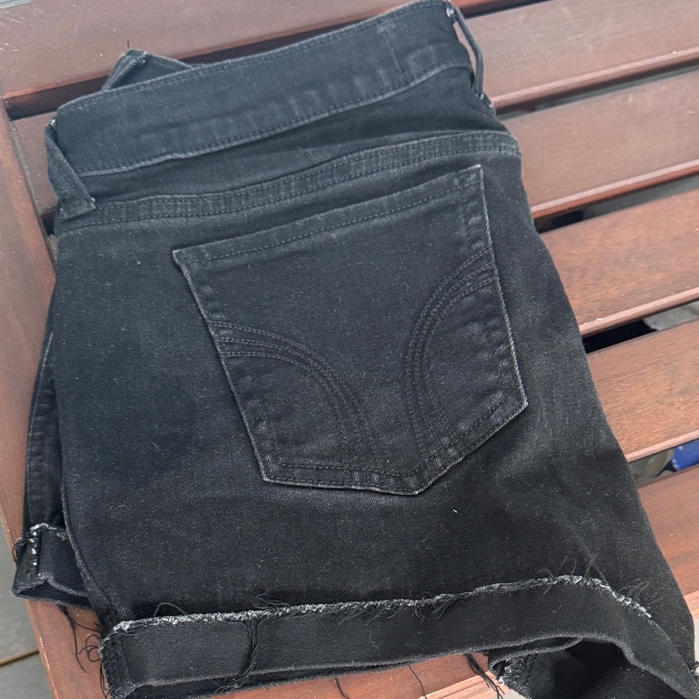 Hollister Black Jean Shorts